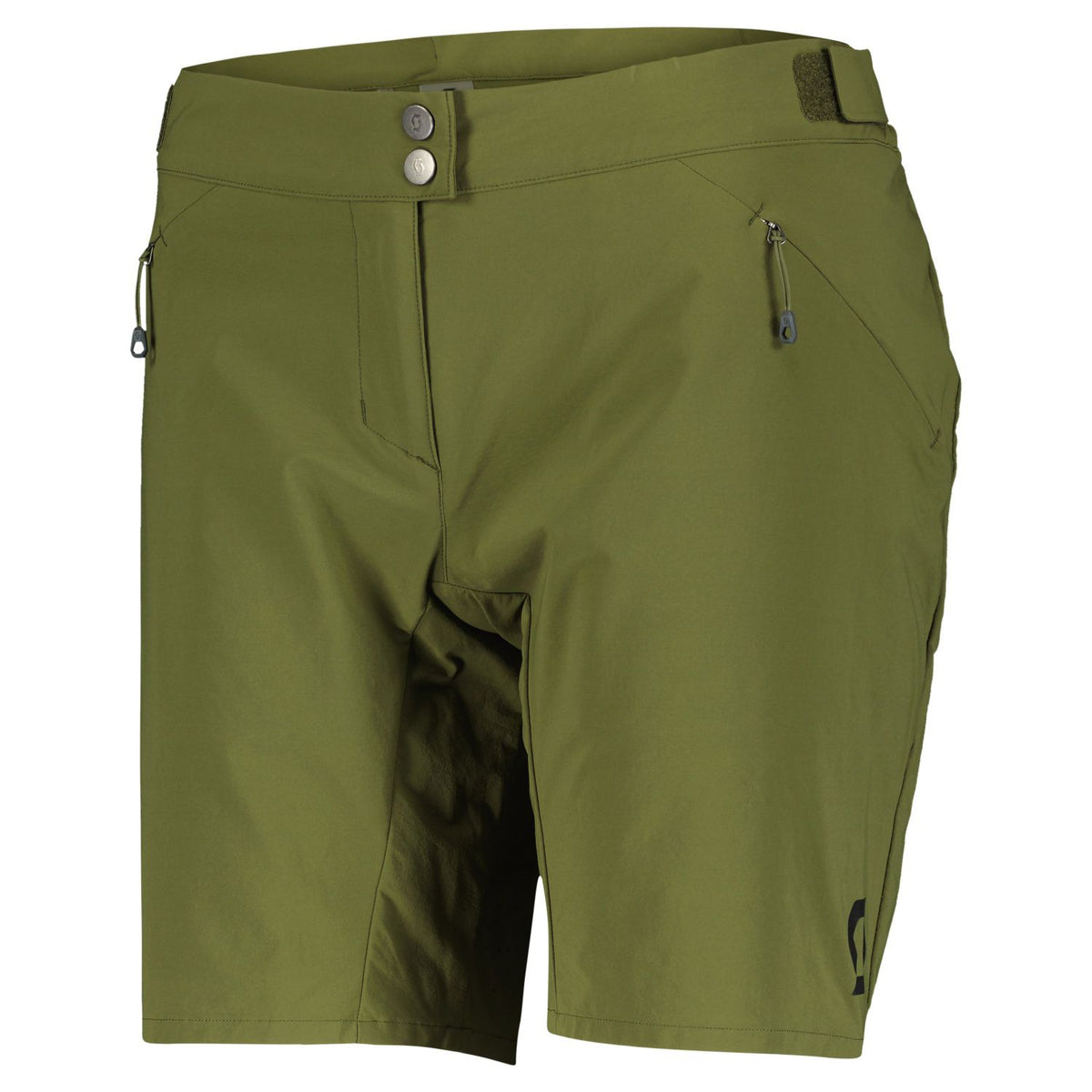 Pantalón Corto MTB Badana Scott Endurance Corte Holgado Mujer Fir Green