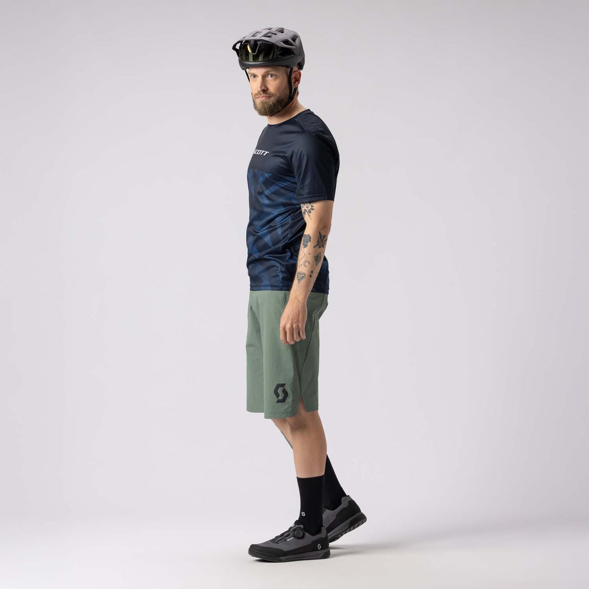 Pantalón Corto MTB Badana Scott Trail Vertic Hombre Tranquil Green #5