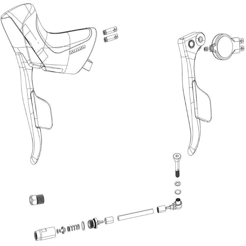 Kit Leva Freno/Cambio Sram Apex eTap AXS Izquierda Disco Negro