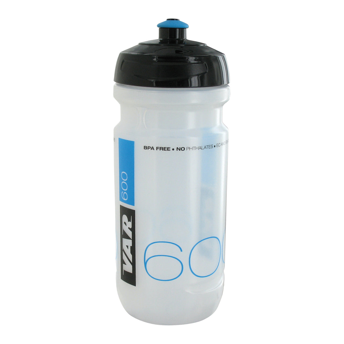 Bidón VAR 600ml Transparente Negro/Azul #2