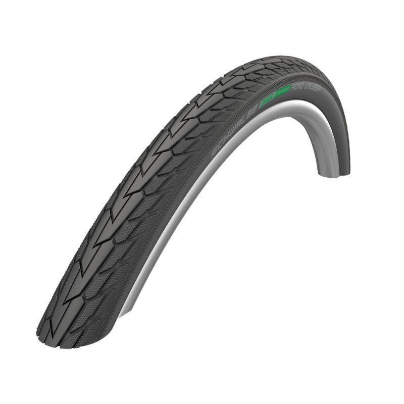 Cubierta Schwalbe Road Cruiser 20x1.75 K-Guard Green Compound HS484 Twinskin Reflectante Negro