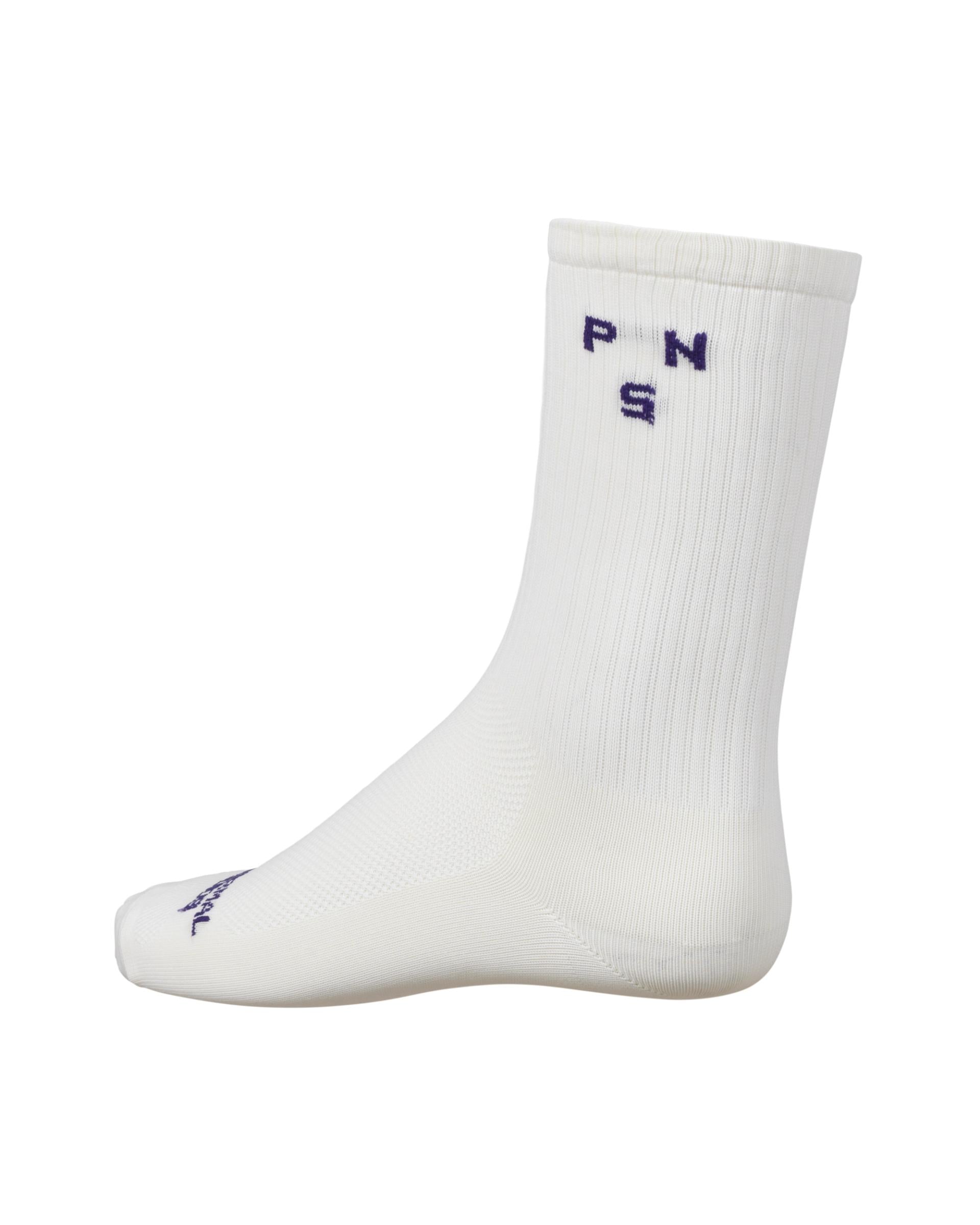 Calcetines Acanalados Pas Normal Studios Off-Race Unisex Blanco